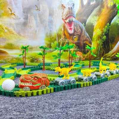 Pista de carros estilo Dinosaurio