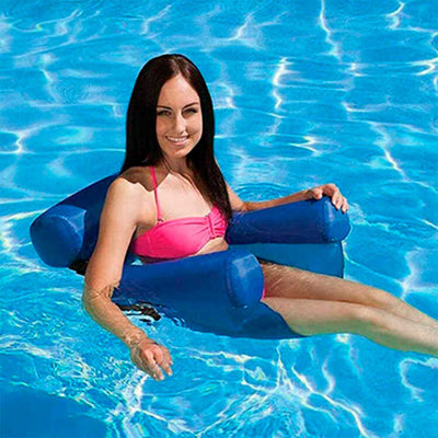 Silla Inflable Plegable Piscina Flotante