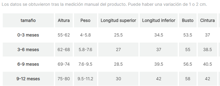 Conjunto de punto de dos piezas