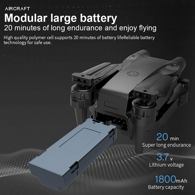 Drone Wifi Con Cámara Doble Estuche F195