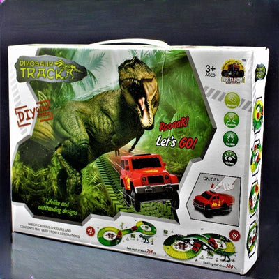 Pista de carros estilo Dinosaurio