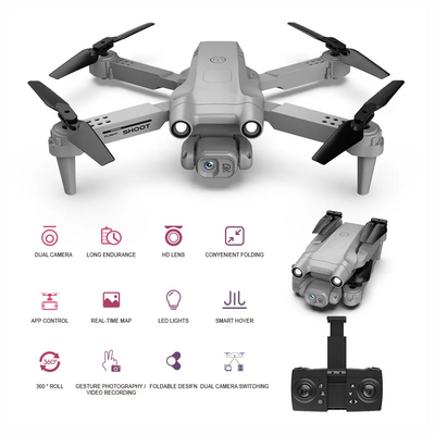 Drone Wifi Con Cámara Doble Estuche F195